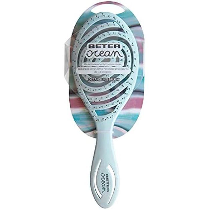 Brosse Démêlante - BETER - Ocean Cepillo - Ergonomique - Dents Flexibles - Plastique Recyclé
