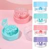 1PC Contact Lens Cleaner Case Portable Manually Rotatable Contact Lens Case Plastic Container Storage Holder Eyewear Accessories