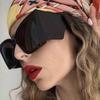 517 European And American Large-Frame Sunglasses For Women, New Square Personality Exaggerated Sunglasses 2024 Spice Girl Hip-Hop Glasses