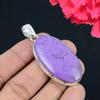 Purpurite Gemstone Pendant Solid 925 Sterling Silver Pendant Jewelry Gift For Unisex
