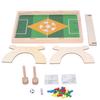Mini Tabletop Football for Kids Puzzle Fun 2 Player Matchmaking Parent Child Interaction Pine Wood