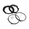 1 Pair Headlight Mounting Bracket Ring Set 7 Inch Replacement for Jeep Wrangler JK 2007-2017