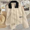 Women's Doll Collar Double-faced Wool Blend Coat