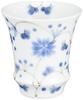 Arita Ware Sake Firefly Arabesque Design Diameter X 7cm 100ml Microwave and Dishwasher Made In T806 "SAKE GLASS" Cup, (Reverse Pattern), Approx. 6.7cm