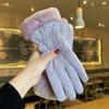 Breathable Little Bear Padded Gloves Warm Bicycle  Gloves  Women