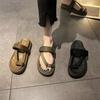 Summer Toe Sandals Women's 2024 New Versatile Women's Flat-soled Beach Shoes Women's Platform Casual Fashion Women's Shoes Tide