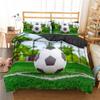 3D Soccer Bedding Duvet Cover Set 3 Piece Comforter Cover For Teen Boys Sports Football Microfiber  Queen/King Size Quilt Cover