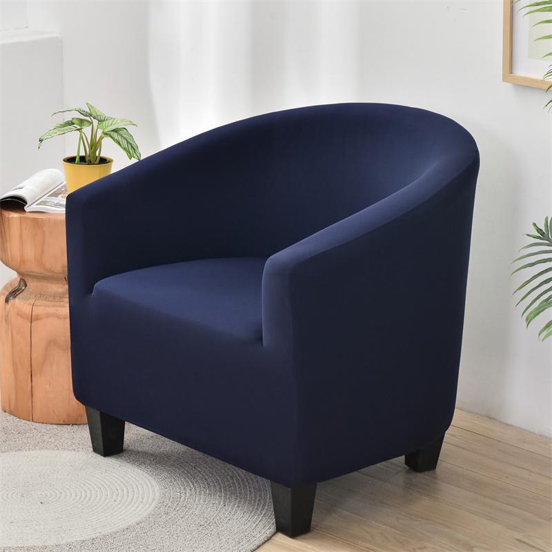 Solid Color Spandex Sofa Cover Relax Stretch Single Seater Club Couch Slipcover for Living Room Elastic Armchair Protector Cover