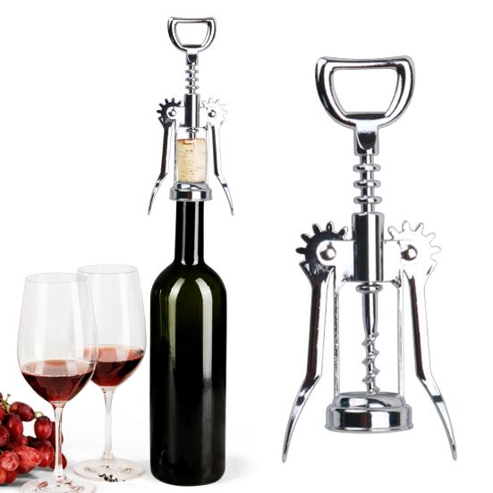Wine Opener Alloy Wing Corkscrew Heavy Duty Corkscrew Beer Opener Multifunctional Bottle Opener for Home Kitchen Restaurant Bar