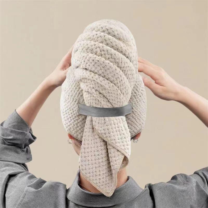 Fast Drying Turban for Women, Absorbent Hair Cap, Absorbent Drying Turban for Curly Long Thick Hair