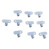 10Pcs Radiator Valve Key Heater Wrench Hand Tools Radiator Water Tap Plumbing Bleeder Key Exhaust Valve Key Enduring