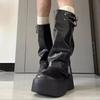 Ретро брюки на платформе, ботинки, женские, осенние, новые, милые и крутые, универсальные, но ботфорты до колена, рыцарские ботинки