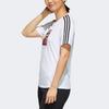 Adidas Neo Casual Sports Striped Print Straight T-Shirt Women Tops White FP7322