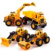 Children Excavator Toy Car Set Simulation Pull Back Engineering Car Set