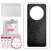 apgo Protective Skin Sticker for the Back Compatible with Huawei Enjoy 60X, Wrap Film, Foil, Vinyl - Pattern Black Leather