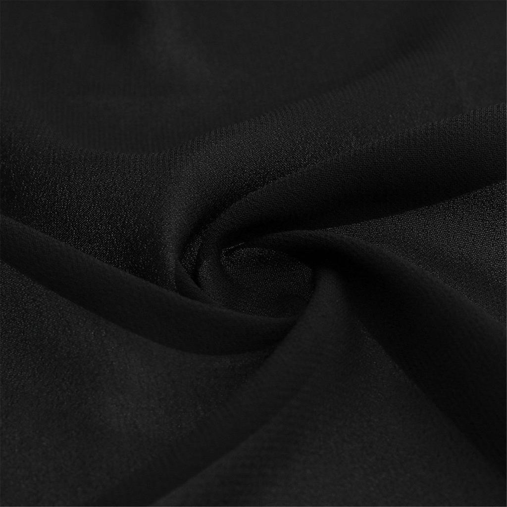 Women Mesh Panel 3/4 Bell Sleeve Pure Color Chiffon Casual Loose Kimono Cardigan