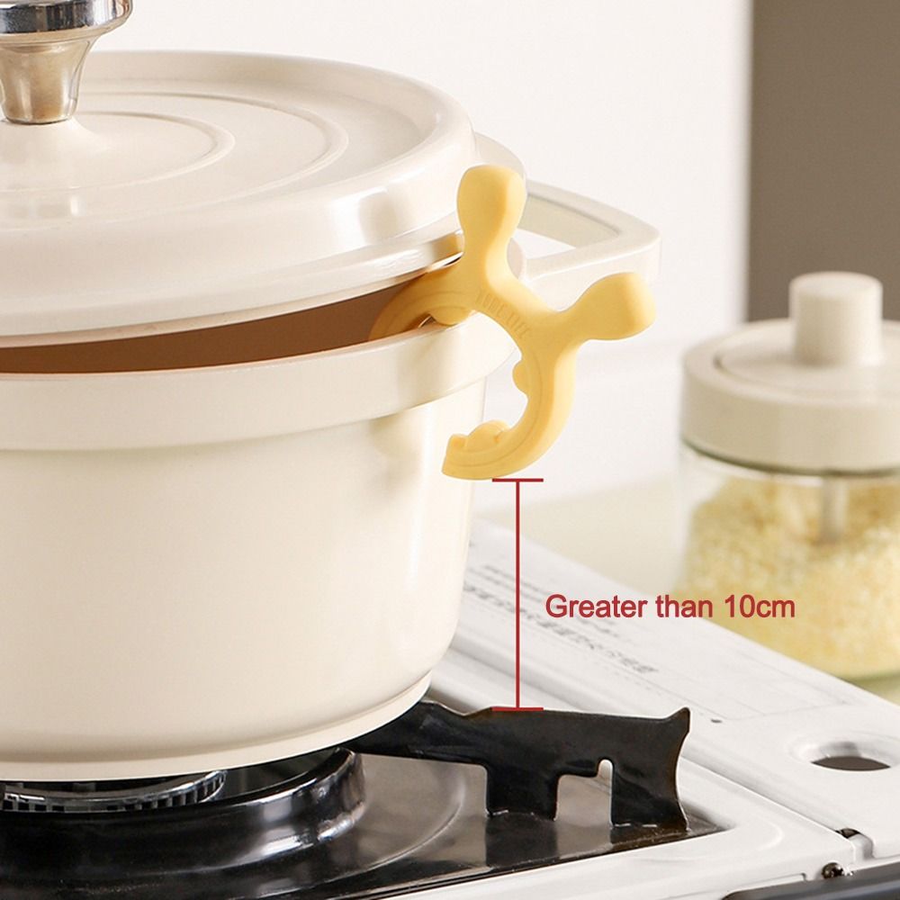 Силиконовая лопатка с термостойкостью, держатель, зажим от переливания для кастрюли, кухонный гаджет