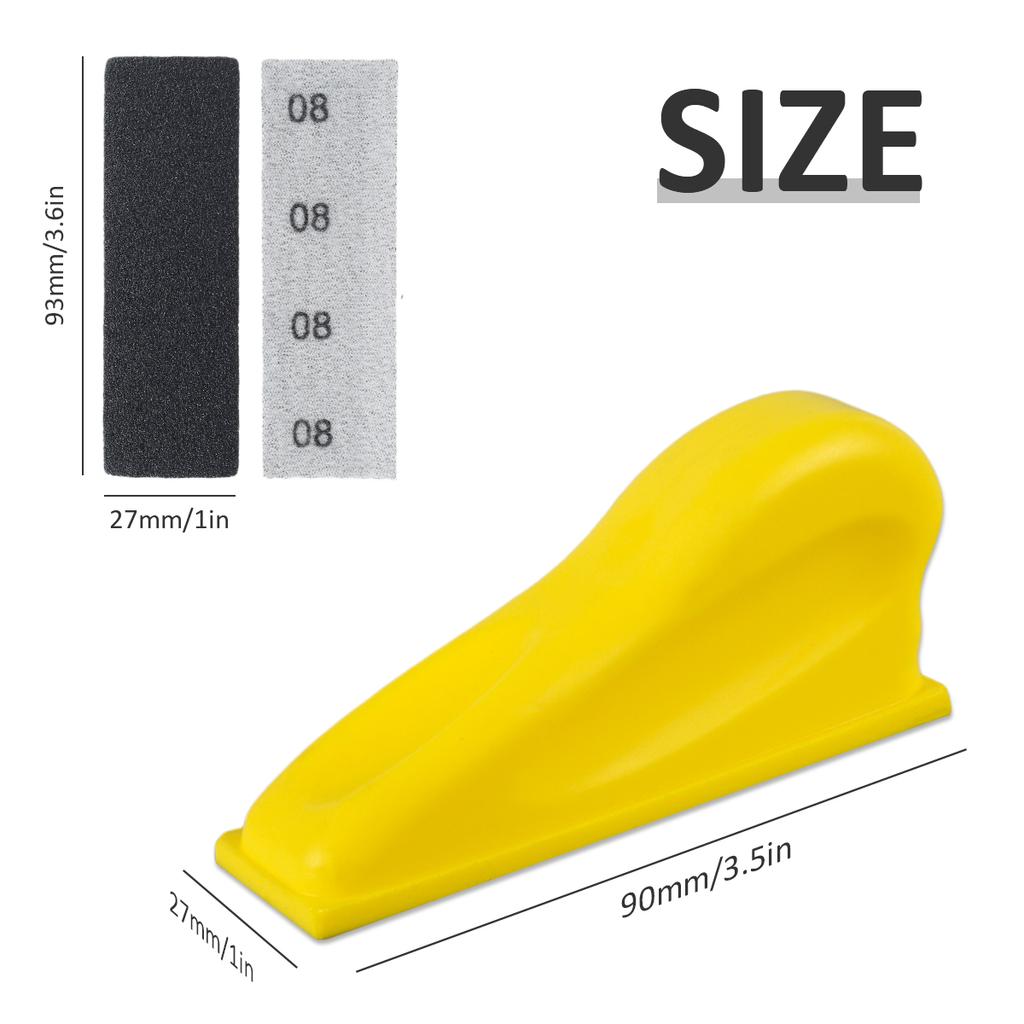 Micro Sander Kit with 80Pcs Sand Paper 80-800Grit Sandpaper DIY Hand Wet Dry Detail Sandpaper for Wood Furniture Metal Polishing