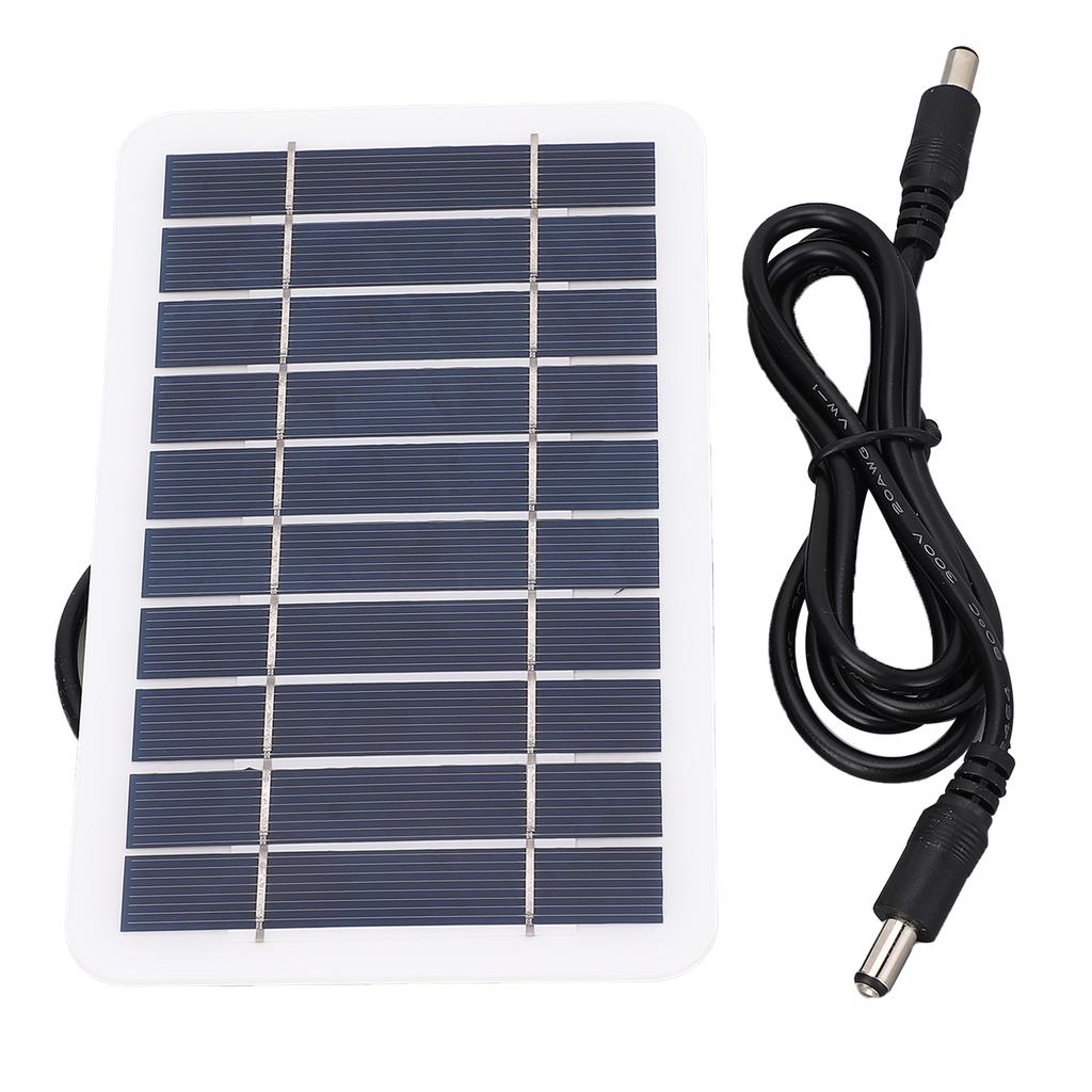 2W 5V Small Solar Panel Monocrystalline DC5521 Output Waterproof Dustproof Protable Mini Solar