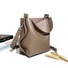 2025 NewBucket Bag Niche Design Large Capacity Tote Bag Versatile Single Shoulder Leather Messenger Women's Bag