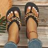 Wearing Flip-flops Casual Wear Versatile Fashion Flat Floor Slippers Heel