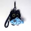 Kawaii Black Cat Plush Keychains Doll Pendant Cuddly Kitten Key Chain Ins Plush Keyring Doll for Boy Girl Cute Brithday Toy Gift