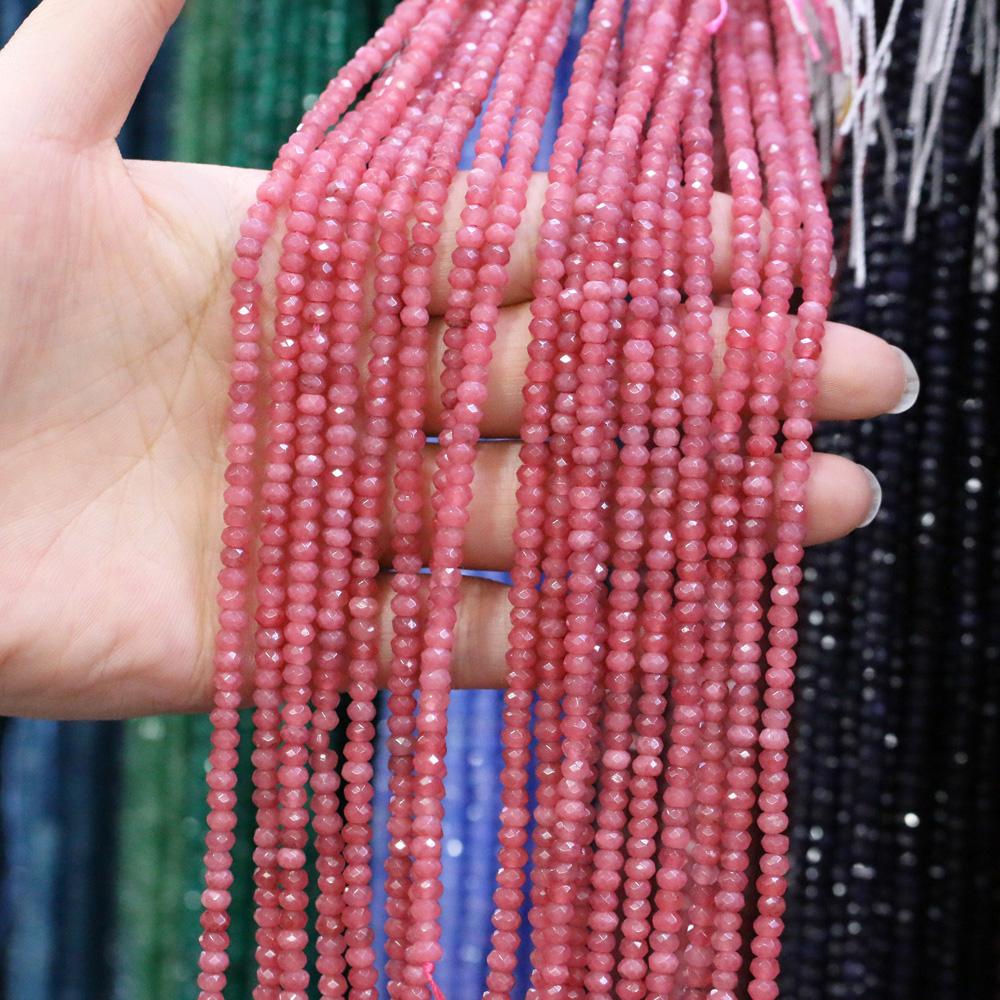 Natural Stone Bead Spinel Faceted Beads 2 X 4 Mm for Jewelry Making DIY Necklace Anklet Bracelet Accessory