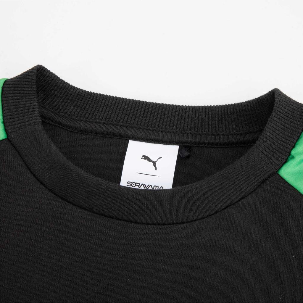 Puma X Sorayama Collaboration Graphic Print American Vintage Casual Crew Neck Long Sleeve Sweatshirt Unisex Sweatshirt Black 626533-01