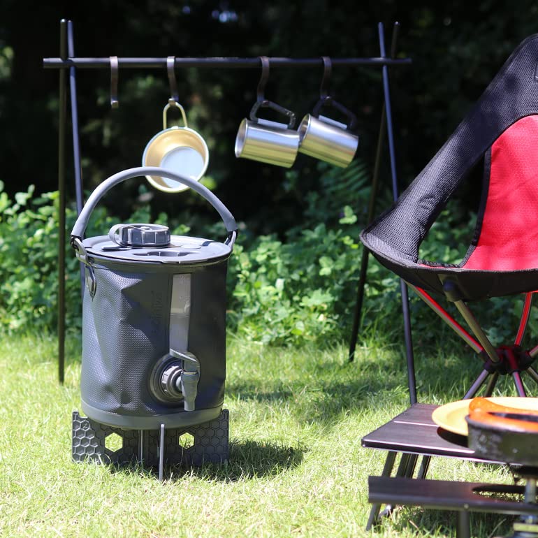 COLAPZ Collapsible Water Folding Jug Carrier Tan Carrier&Bucket