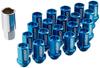 RAYS Duralumin Lock Nut Set Straight M12 X Blue 74020001002BL & L42, Type, 1.5, Anodized,