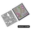 Rectangular Frame Butterfly Flower Decoration Metal Silvery Stencil Embossing Cutting Dies For Diy Scrapbooking Paper Album Cards Making