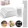 100Pcs Self Seal Clear Cellophane Bags Resealable Plastic Poly Bags Zip Poly Bags for Photos Cards Jewelry Documents Bakery Cookies Candies