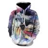 Men's 3D Animal Geometry Digital Print Hoodie Women's Fashion Hoodies