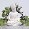 Pack 1 Meditation Buddha White Premium Rare Handcrafted Polymarble Meditation/Dhyan White Buddha Statue Lord Figurine/Idol,Medium