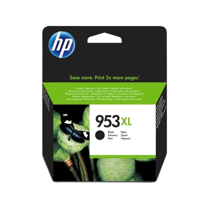 HP 953XL Cartouche D'encre Noir Grande Capacité Authentique (L0S70AE)