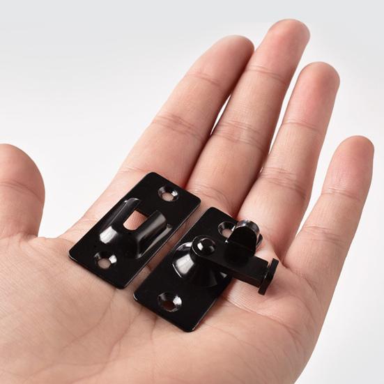 Door Hasp Latch Rustproof Corrosion Resistant Easy Assembly Mini Size 90-Degree Door