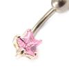 [C3692] - Body Piercing 'Star' Pink