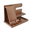 Phone Charging Stand Wooden Desk Organizer Rack Stable Groove Design Mobile Phone Holder for Home Room