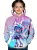 Kids Clothes Girl Hoodies Long Sleeve Cartoon Comic Girl Print Autumn Children Clothes Girl Kawaii Girl Tops Children's Clothing