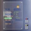 Magnetic Transparent Acrylic Week Plan Message Board Fridge Calendar Scratchable Magnetic Refrigerator Sticker
