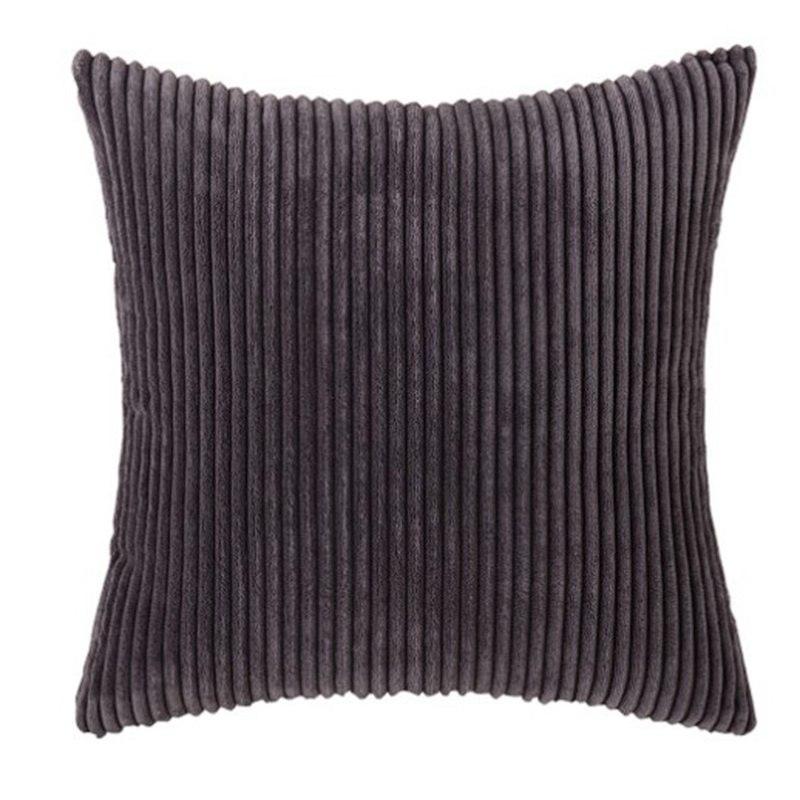 Square Cushion Case Sofa Cover Corduroy Winter Pillow Plush Velvet Home Decor