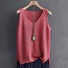 Summer Women Tops Sleeveless Knitted Tank Top Women Pullovers Casual V-Neck Knit Vest Tops for Women Clothes J05