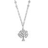 [R4966] - Handcrafted Silver Necklace 'Cléopatra' Silver (rhodium) - 20x20mm (tree of Life)