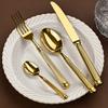 304 Stainless Steel Tableware Knives Forks and Spoons High Appearance Level Western Tableware In High-end Restaurant Steakhouse