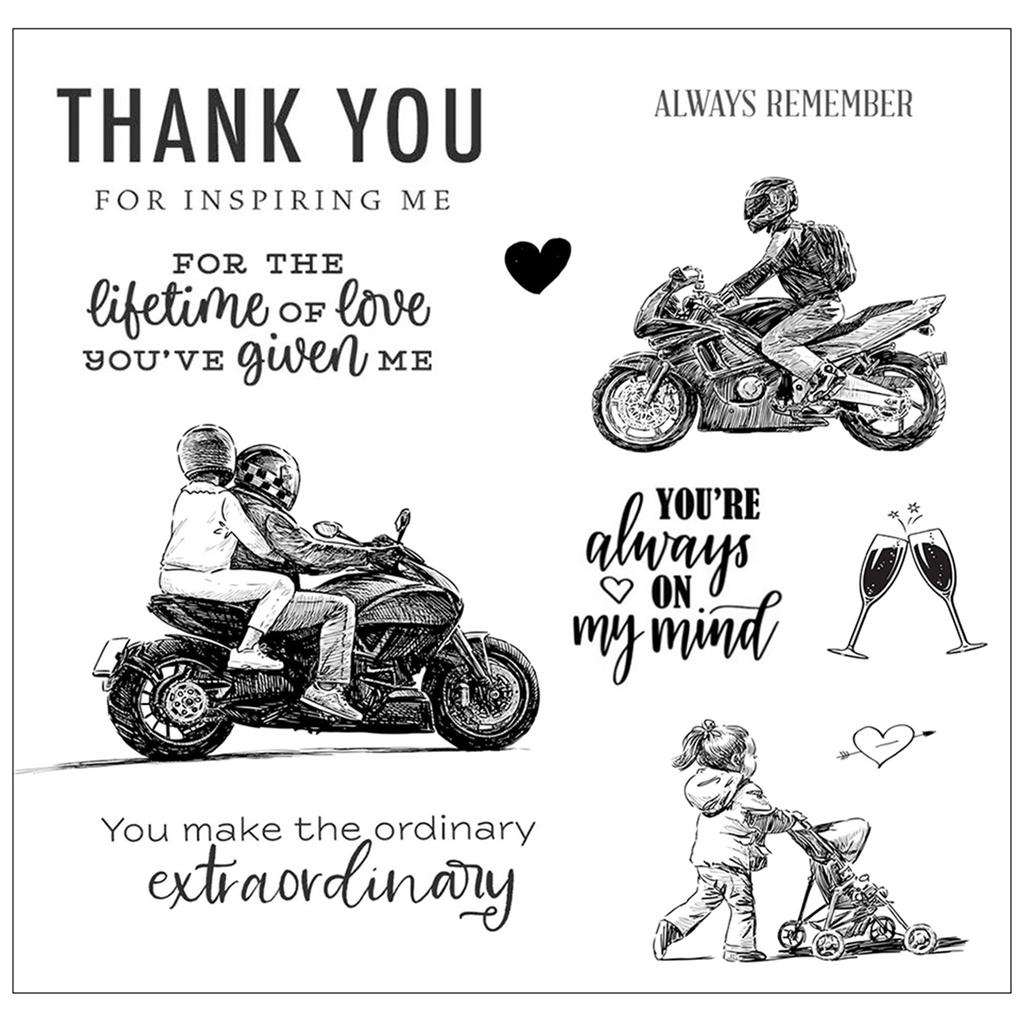 Парные силиконовые прозрачные штампы для изготовления карточек, скрапбукинга, тиснения, DIY, украшение альбома, резиновая печать, штампы