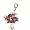 Cute Genshin Impact Acrylic Keychain Yoimiya Kazuha Kamisato Ayaka Rosaria Figures Pendant Keyring Ornament