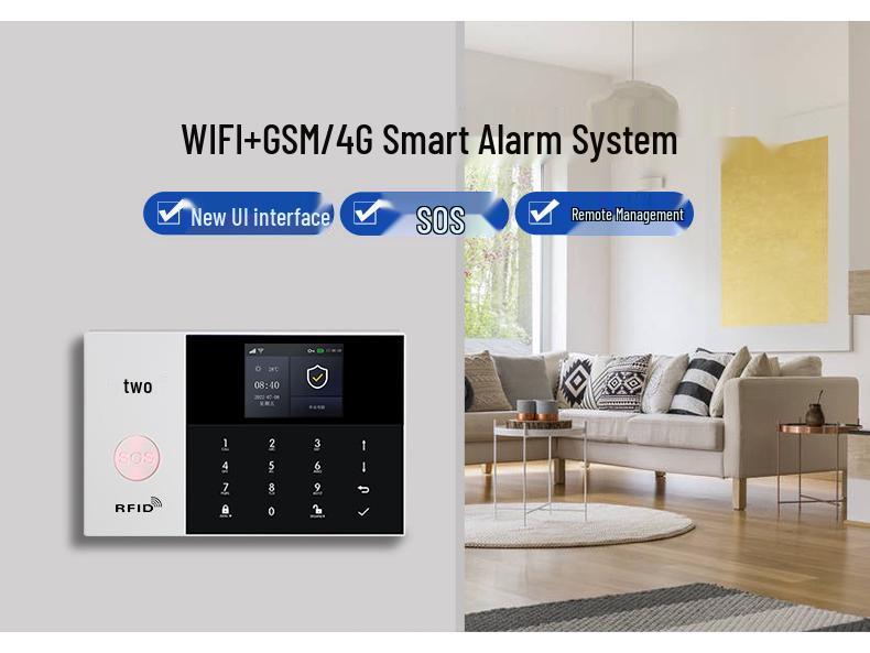 WiFi & GSM Tuya Smart Anti-Theft Alarm System for Home Security