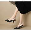 2025 Women's Sexy Pointed Toe High-Heeled Sandals Fashionable Stilettos Comfortable Office Leisure Daily Women's Sandals
