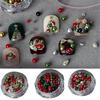 Christmas Nail Art Pearls Bead Charms Rhinestones Crystal DIY Mixed Jewelry Pearls Parts Manicure Nails Accessories