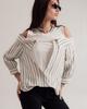 Striped Blouse Phardi 3780 36 Milk